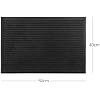 Non-Slip Outdoor Boot Scraper Mat, Heavy Duty Rubber Front Door Mat with Ribbed Dirt Scraper Surface, 60 x 40 cm